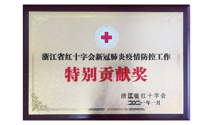 浙江省红十字会授予华体会官方网站-华体会huatihui(中国)“新冠疫情防控特别贡献奖”